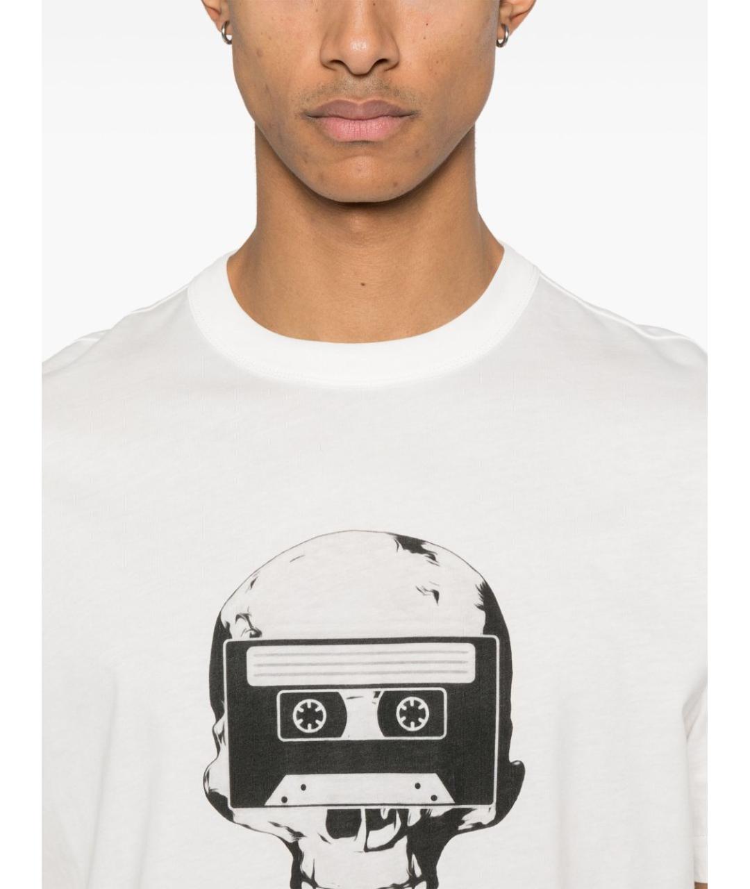 PS BY PAUL SMITH Белая хлопковая футболка, фото 4
