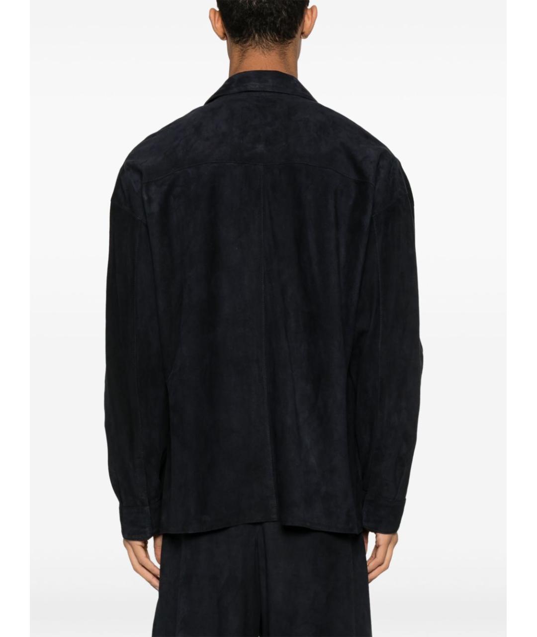 EMPORIO ARMANI Черная замшевая куртка, фото 3