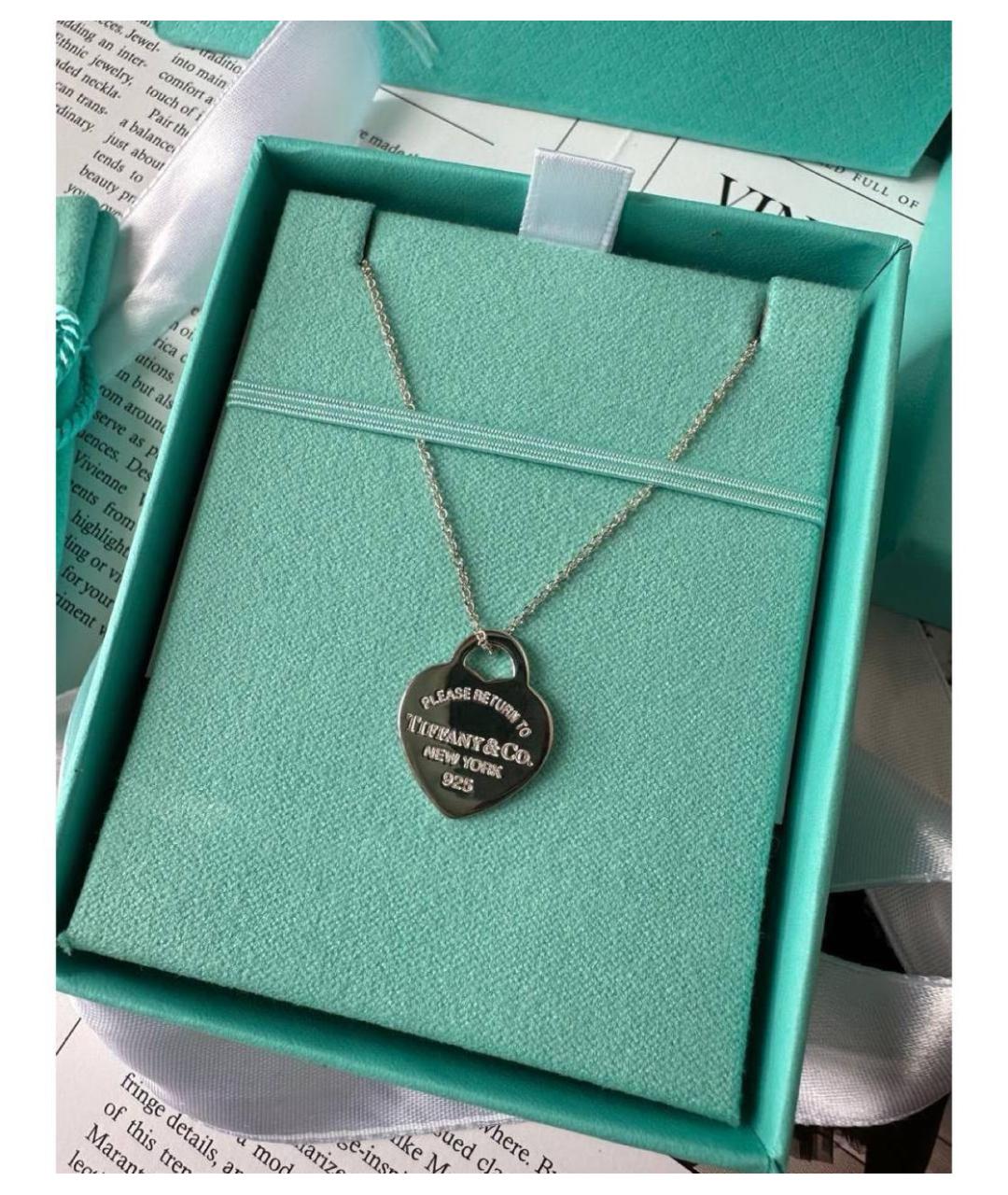 TIFFANY&CO Серебряное серебряное колье, фото 6