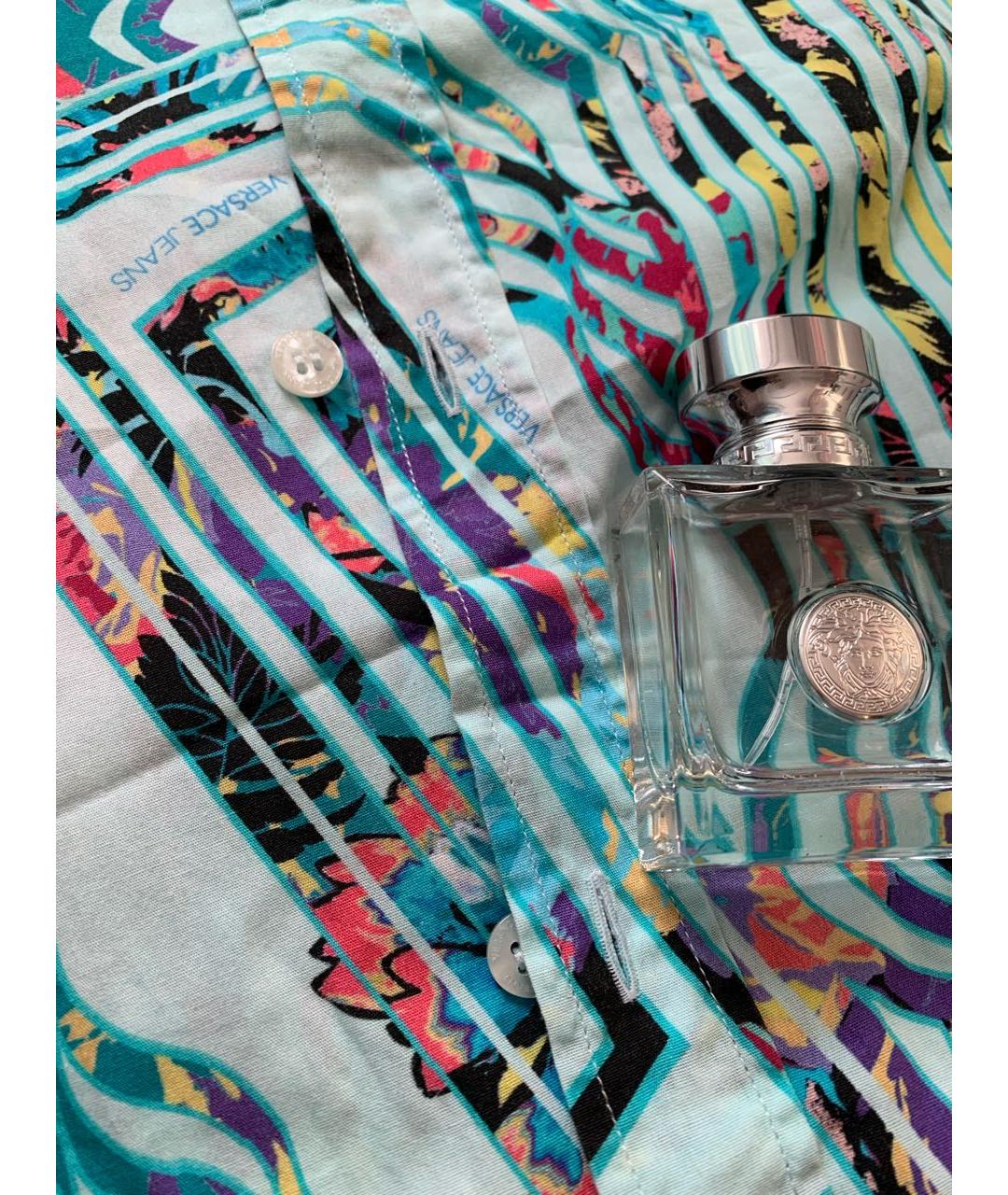VERSACE JEANS COUTURE Мульти хлопковая кэжуал рубашка, фото 6