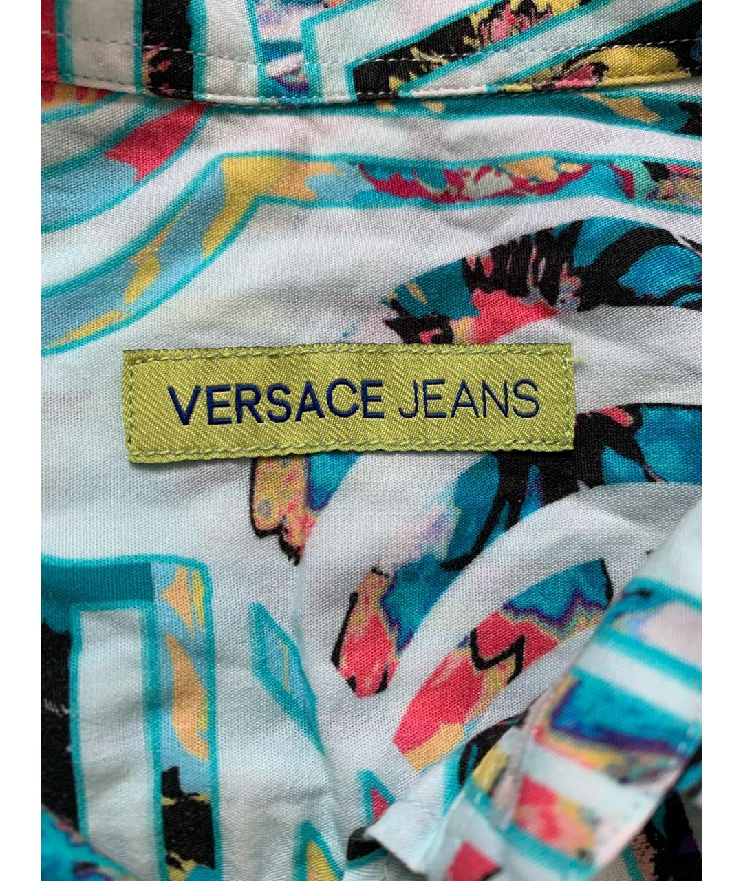 VERSACE JEANS COUTURE Мульти хлопковая кэжуал рубашка, фото 3