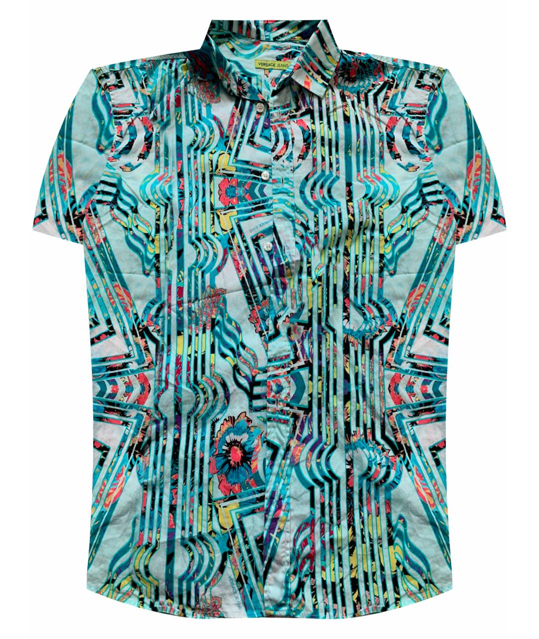 VERSACE JEANS COUTURE Мульти хлопковая кэжуал рубашка, фото 1