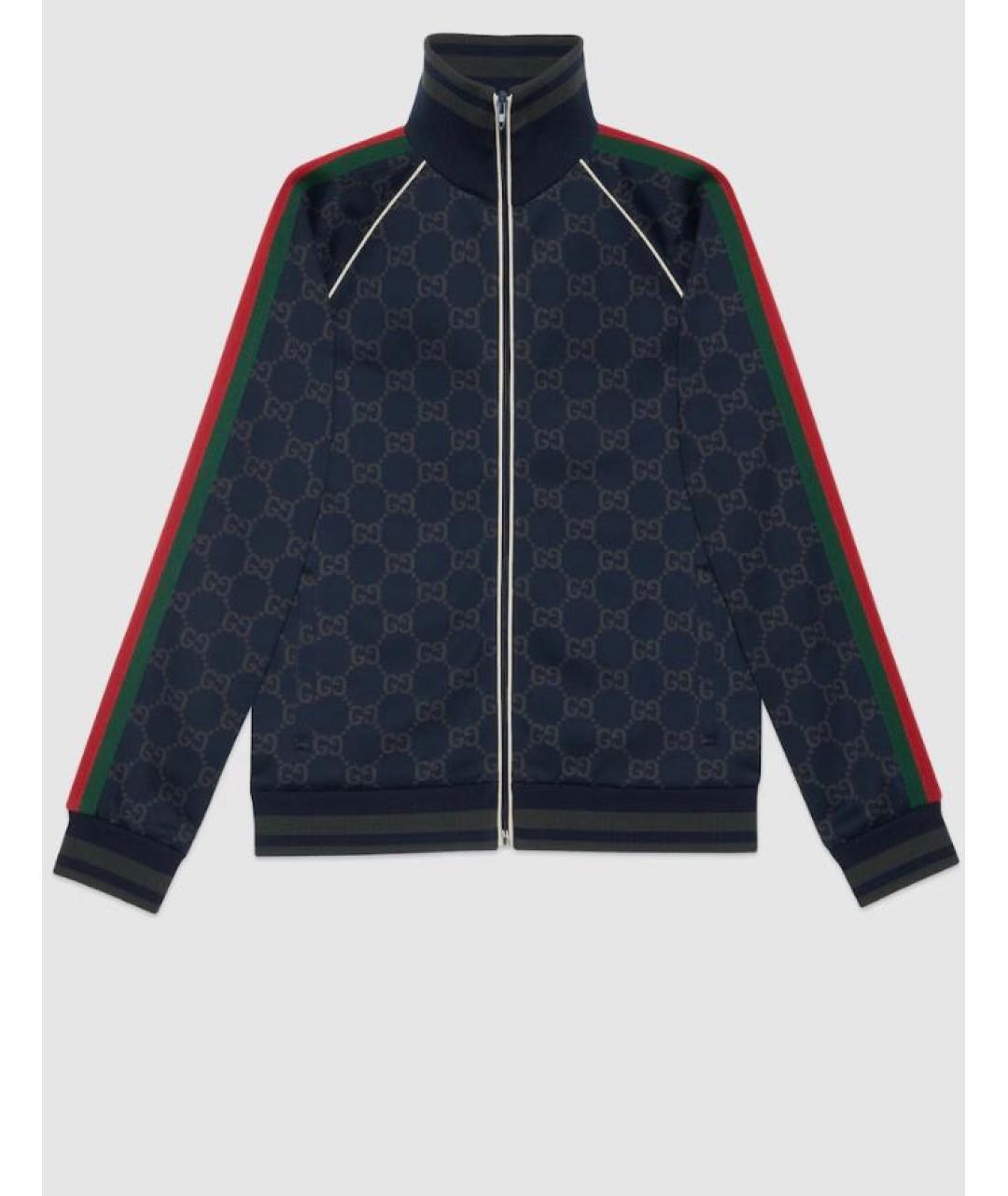 GUCCI Темно-синий хлопковый спортивный костюм, фото 8