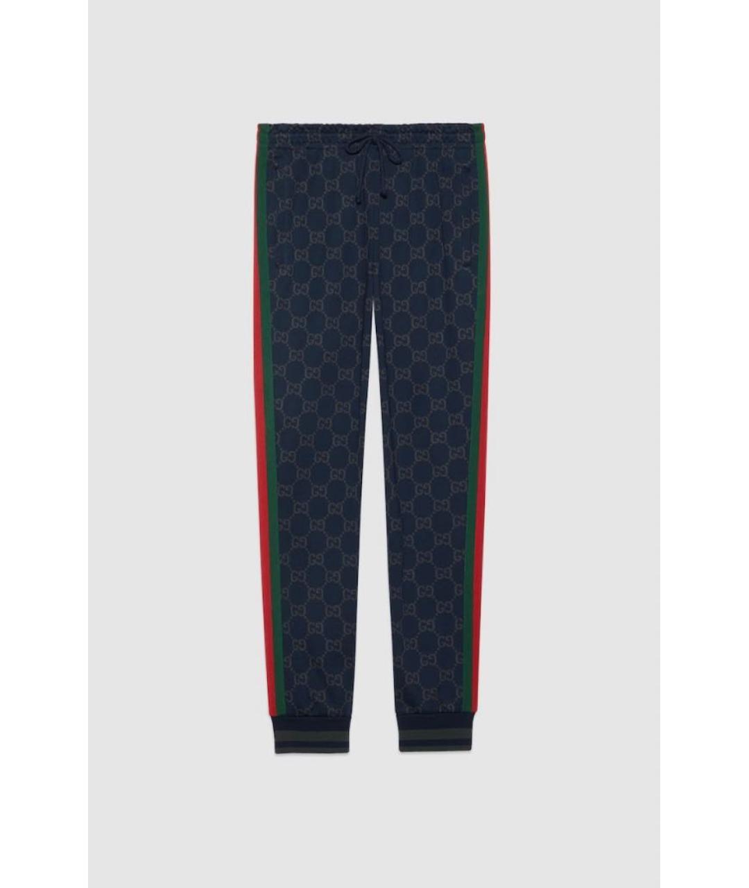 GUCCI Темно-синий хлопковый спортивный костюм, фото 2