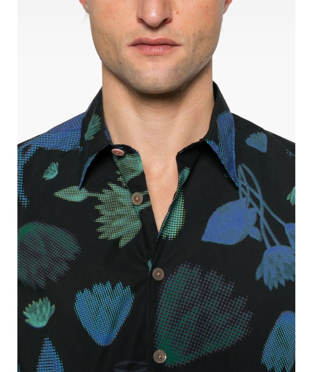PS BY PAUL SMITH Синяя хлопковая кэжуал рубашка, фото 4