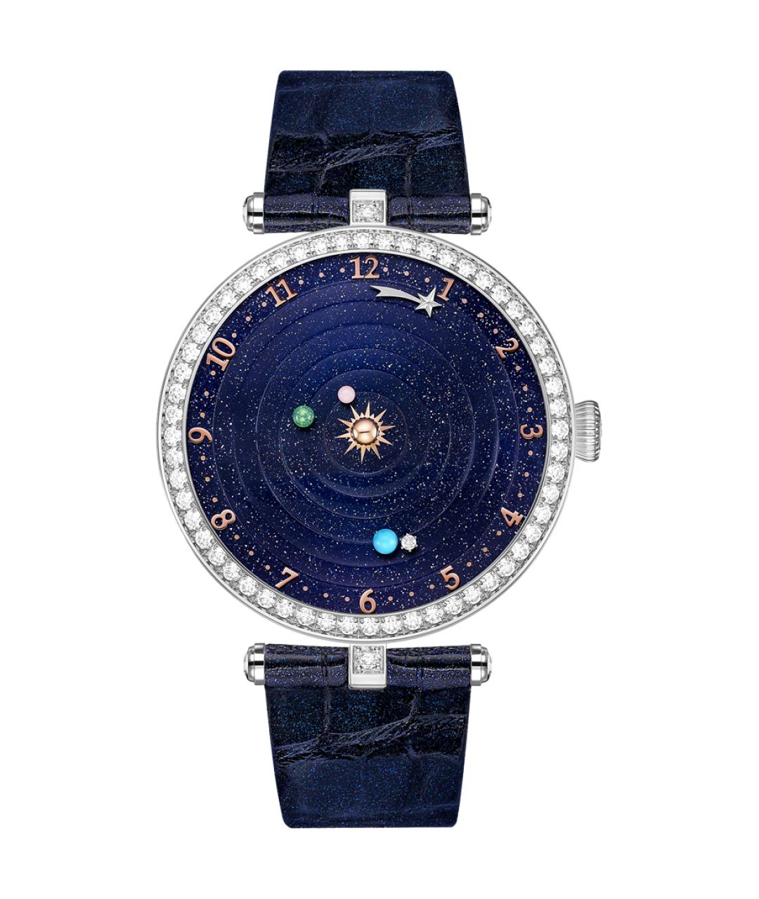 VAN CLEEF & ARPELS Темно-синие часы из белого золота, фото 1