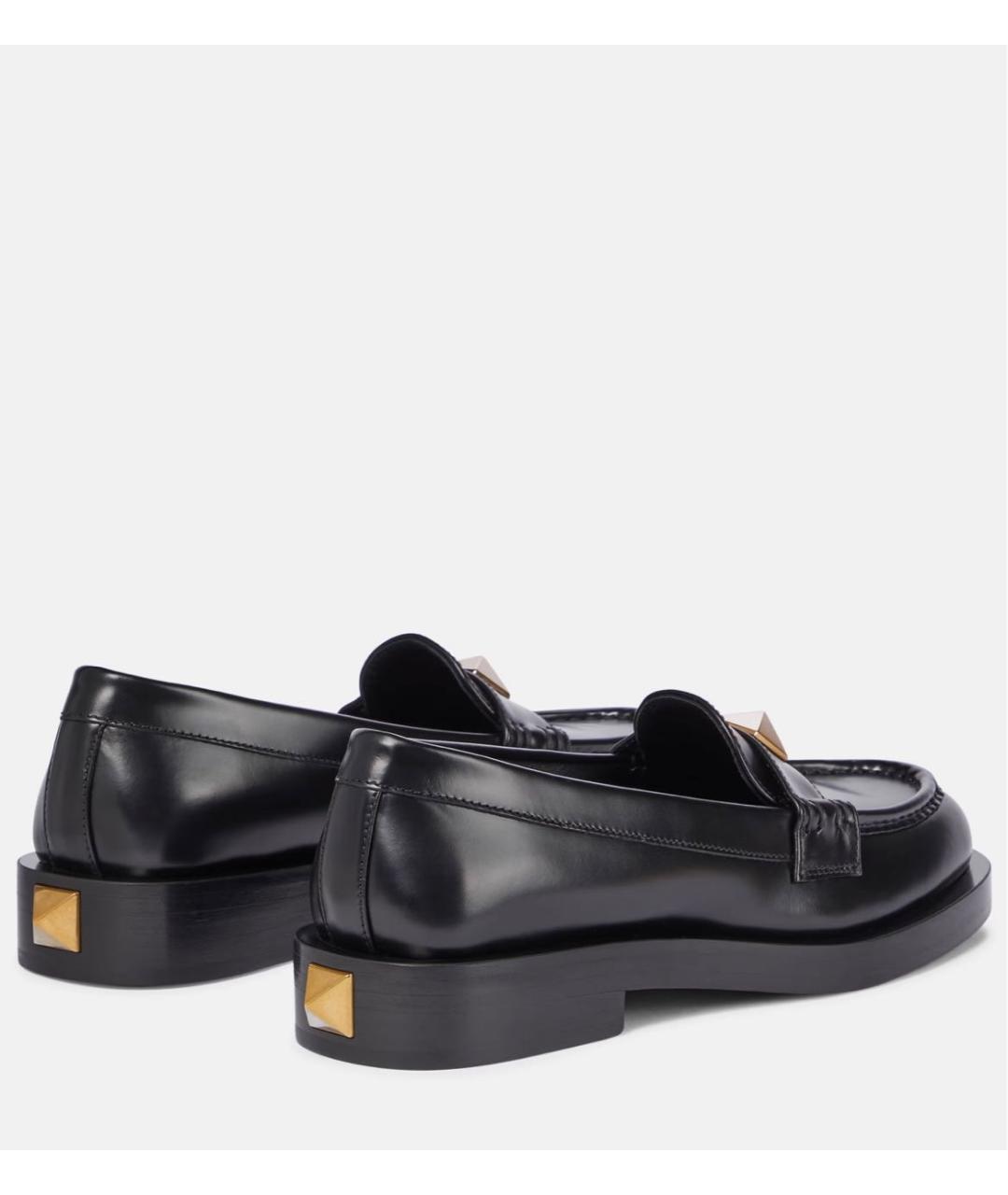 VALENTINO Черные кожаные лоферы, фото 2