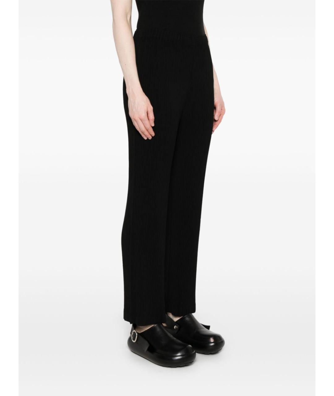 ISSEY MIYAKE Черные полиэстеровые прямые брюки, фото 4