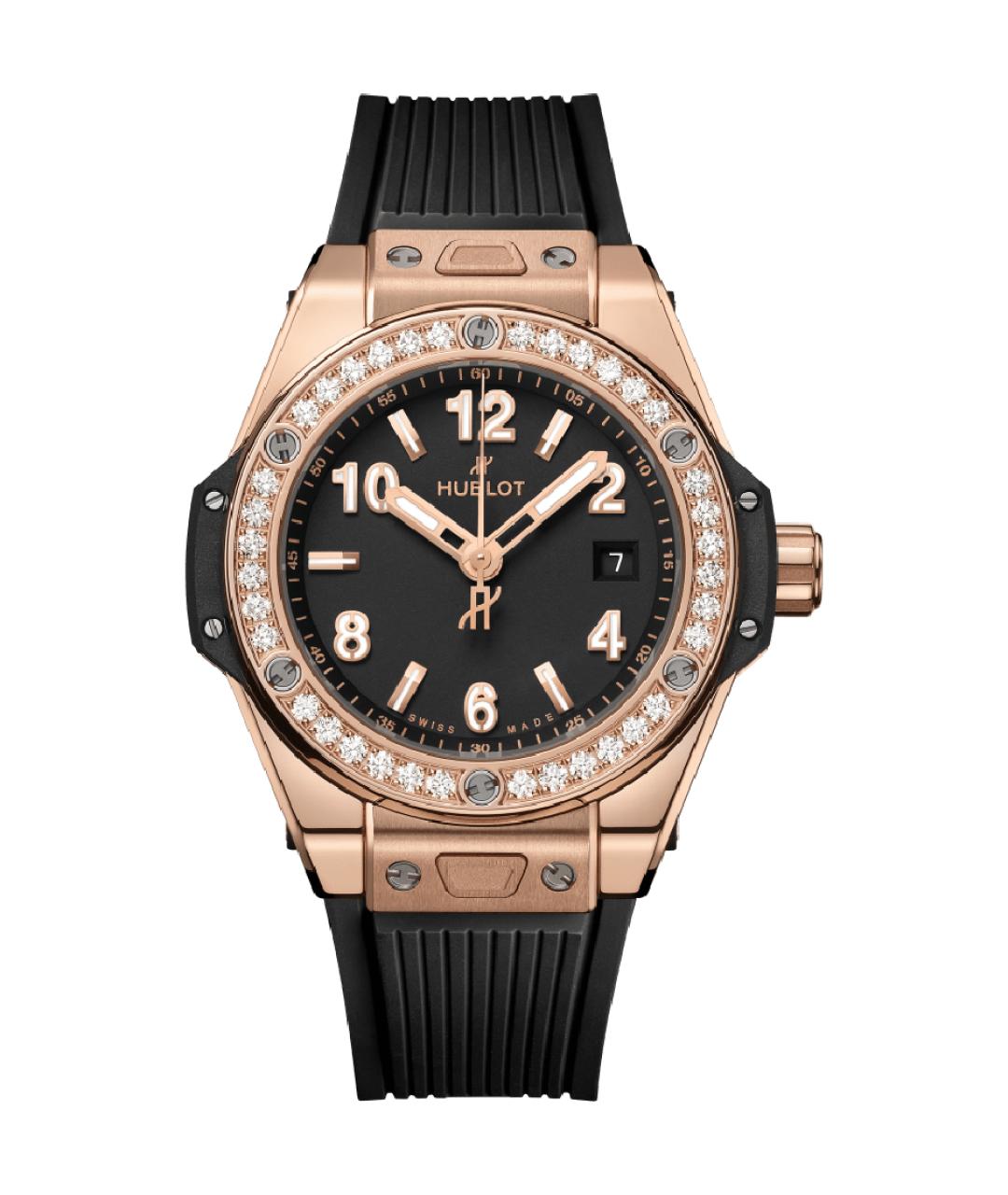 HUBLOT Черные часы из розового золота, фото 1