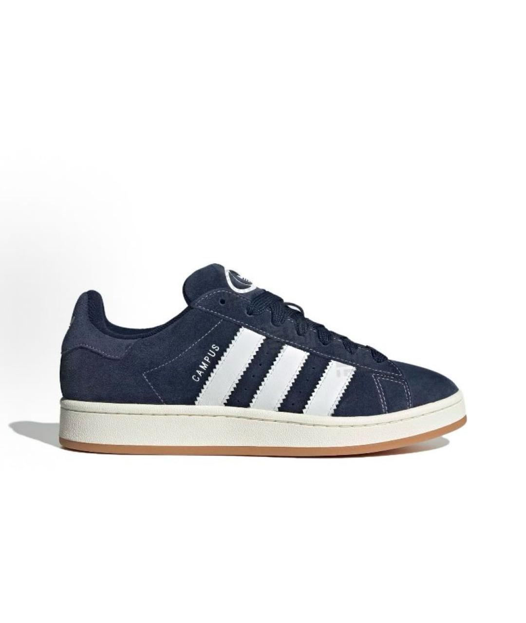 ADIDAS Темно-синие замшевые кроссовки, фото 6