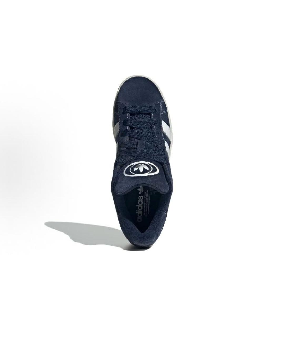 ADIDAS Темно-синие замшевые кроссовки, фото 3