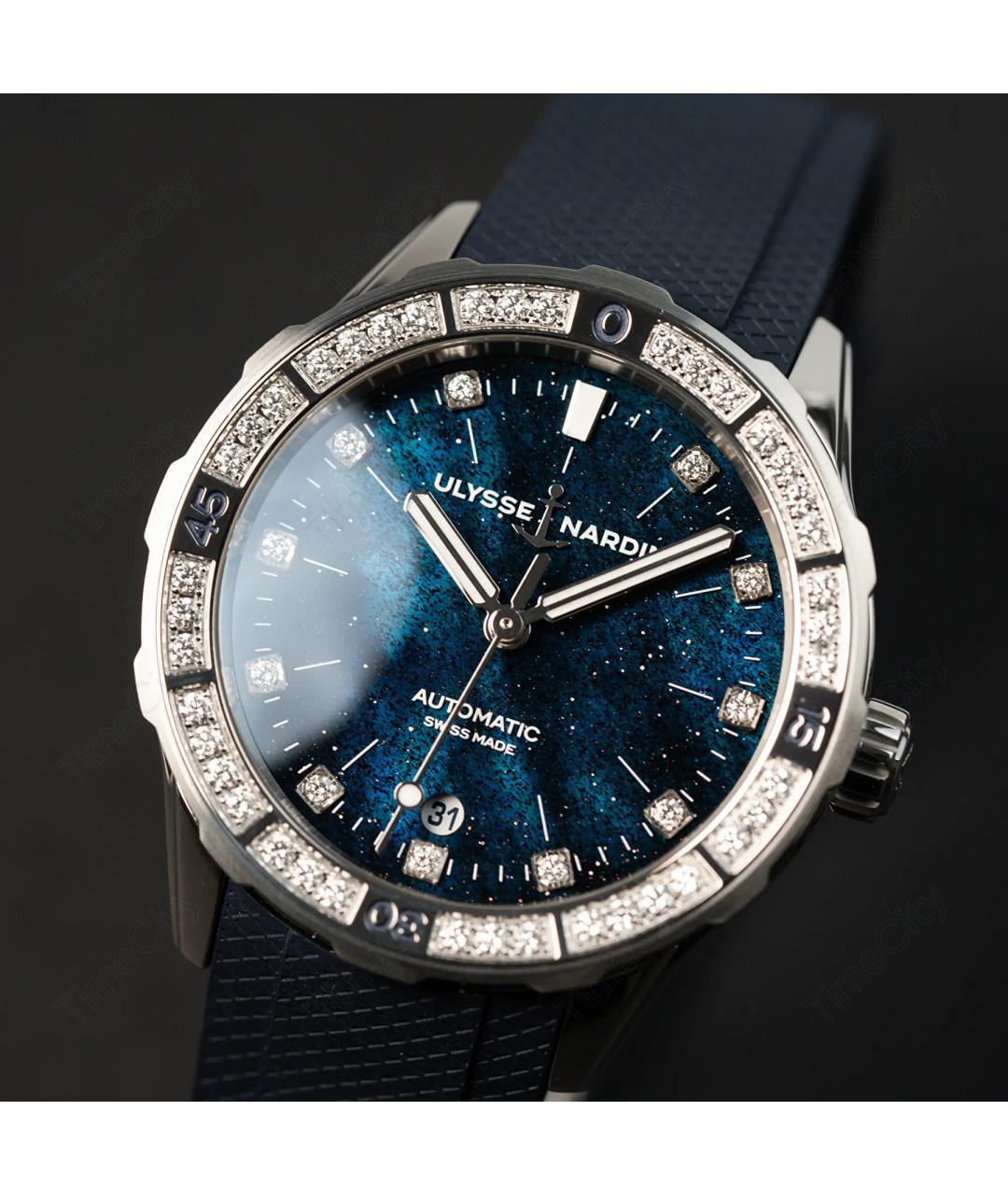 Ulysse Nardin Темно-синие часы, фото 4