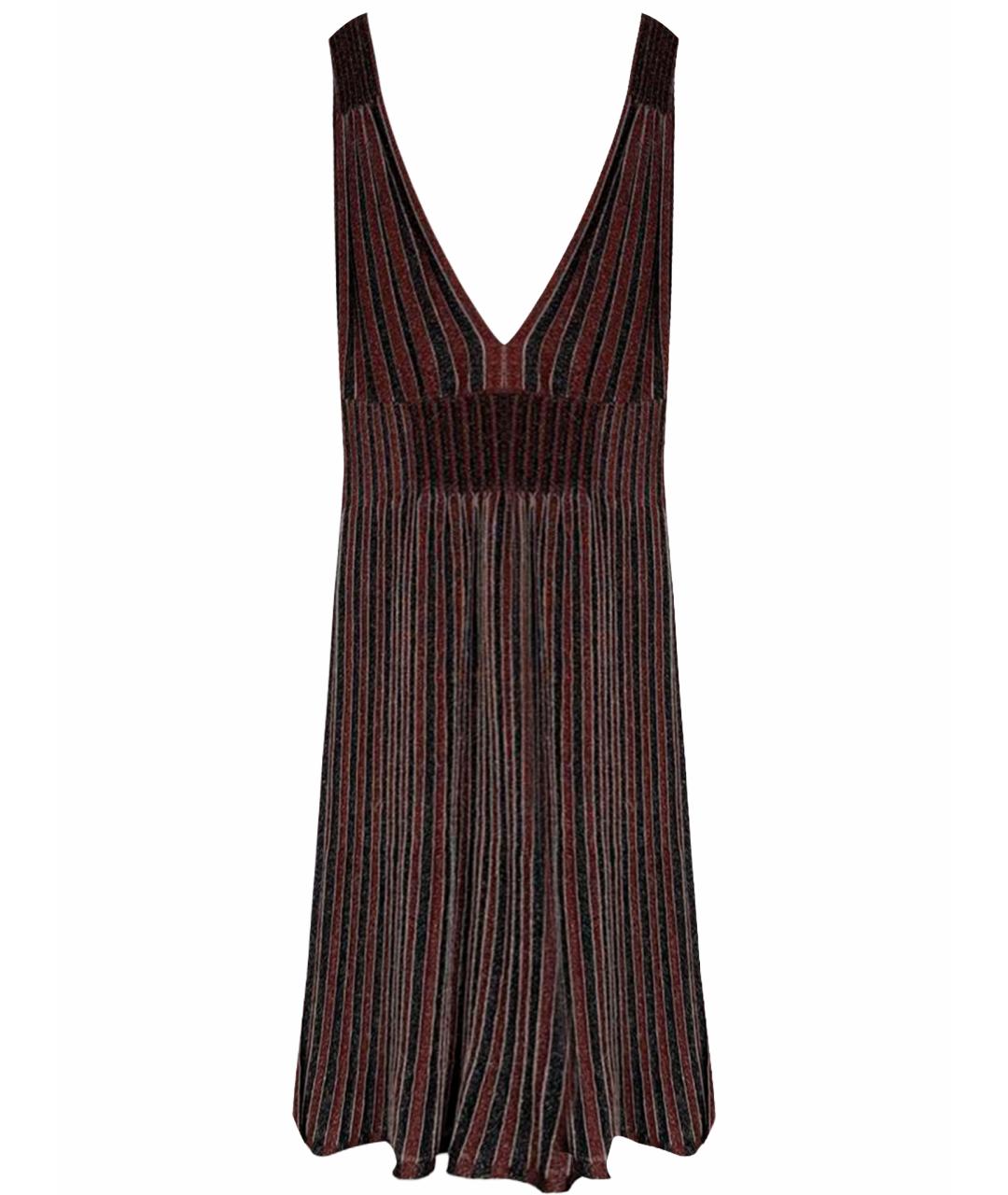 MISSONI Коричневое полиэстеровое коктейльное платье, фото 1