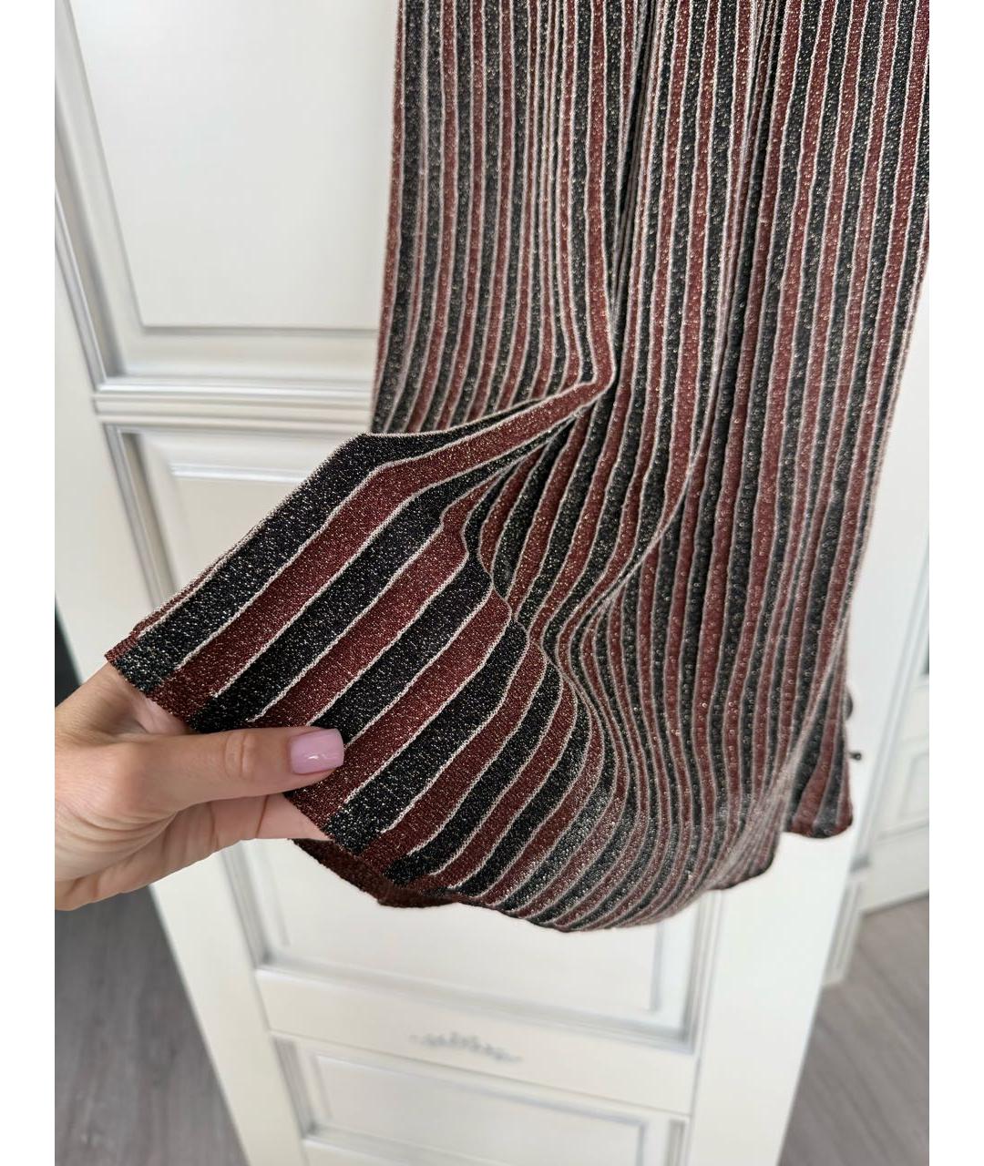 MISSONI Коричневое полиэстеровое коктейльное платье, фото 5