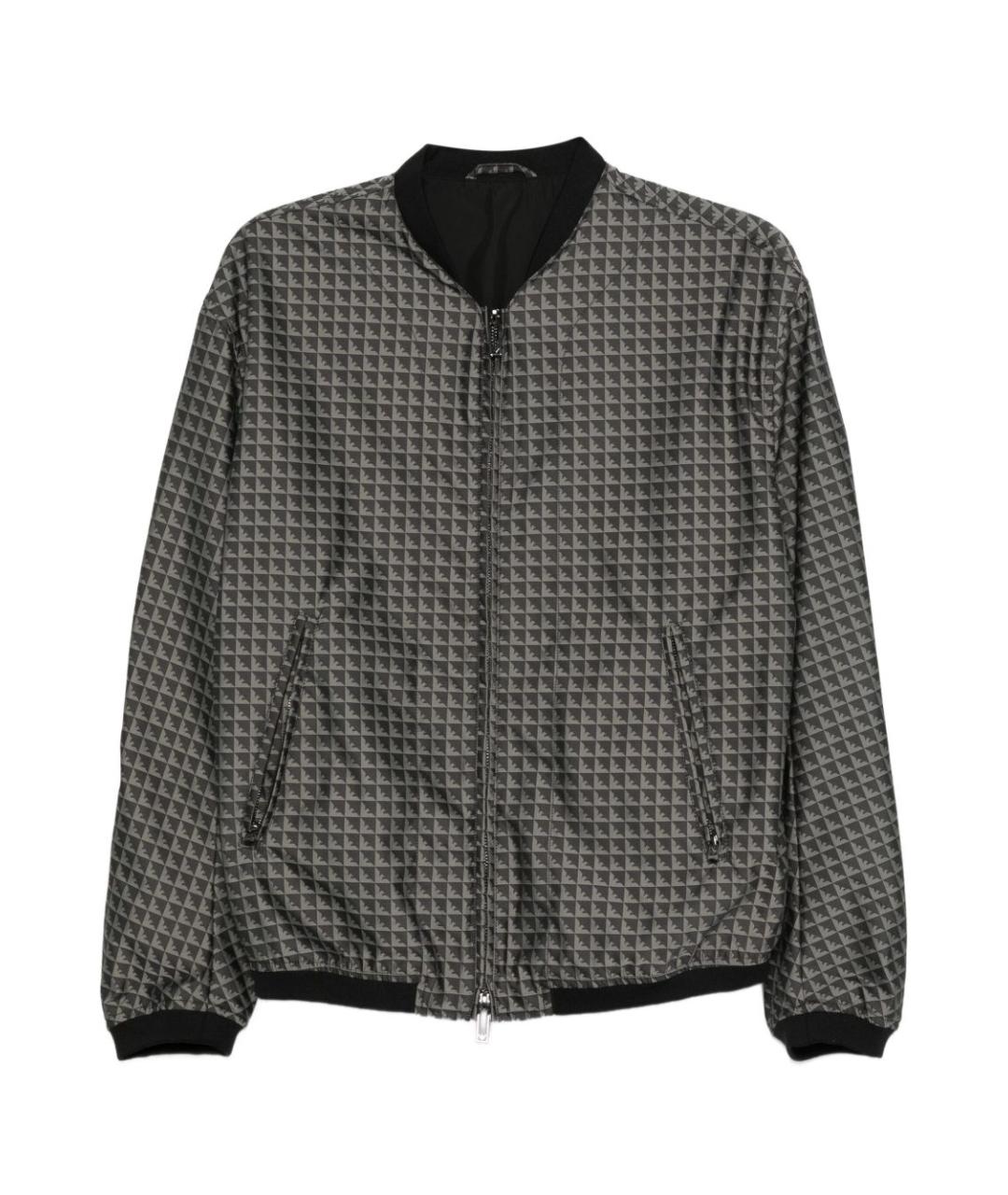 EMPORIO ARMANI Черная полиэстеровая куртка, фото 1