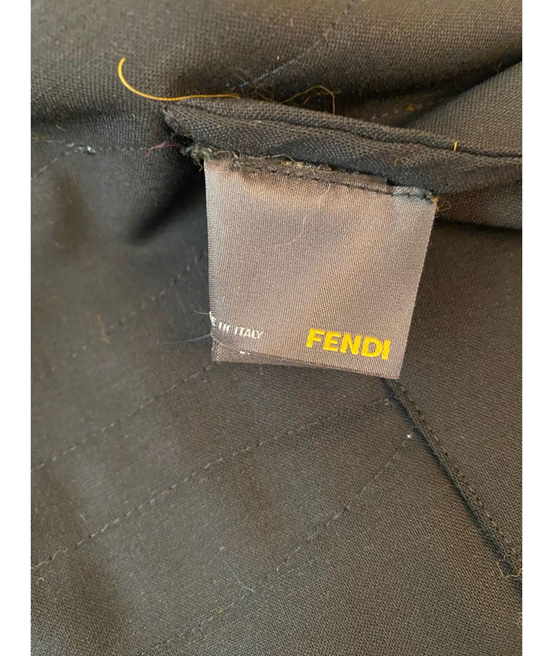 FENDI Коричневый меховой жилет, фото 5