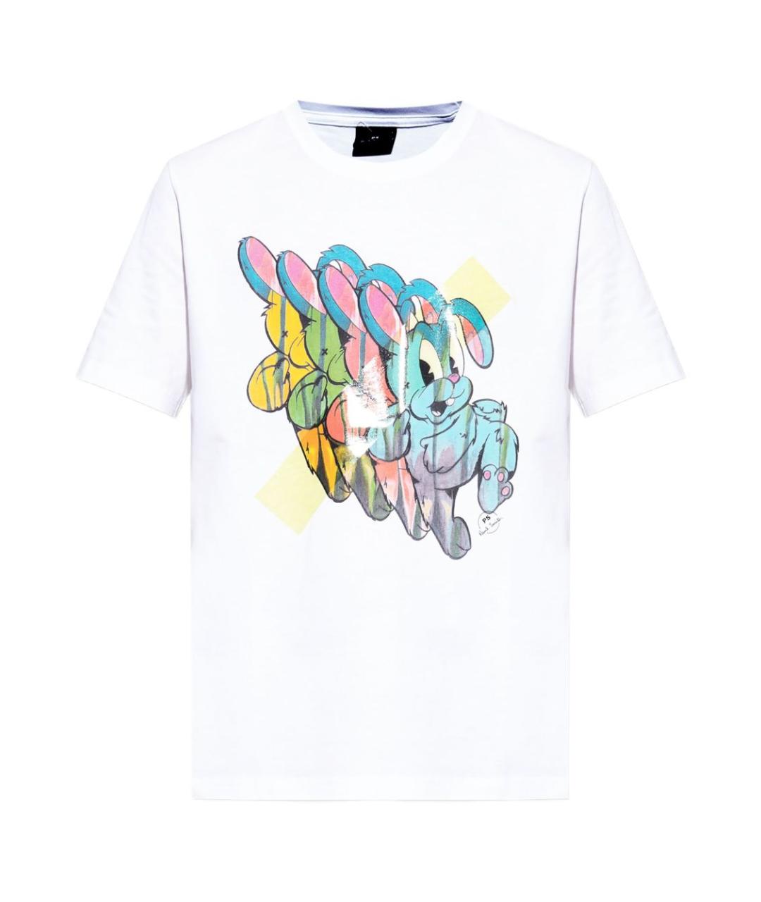 PS BY PAUL SMITH Белая хлопковая футболка, фото 1