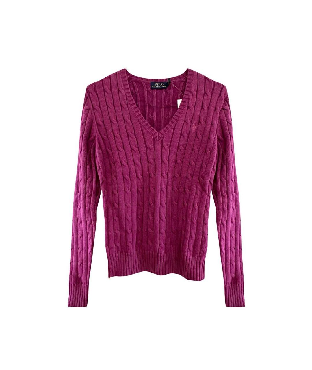 POLO RALPH LAUREN Розовый хлопковый джемпер / свитер, фото 1