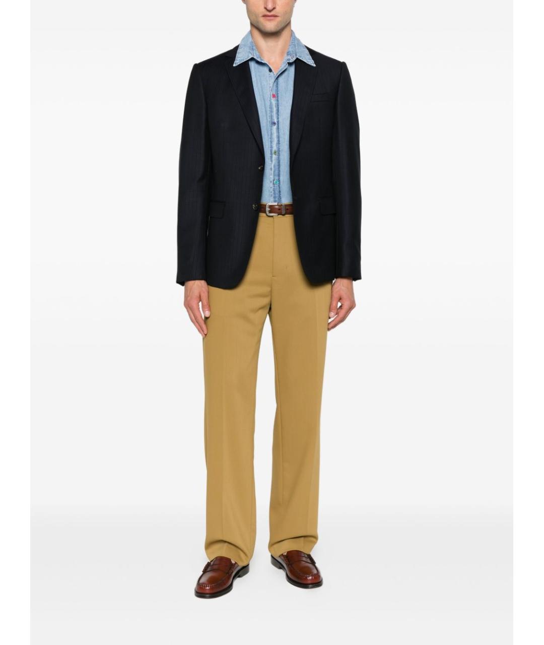 PS BY PAUL SMITH Голубая хлопковая кэжуал рубашка, фото 5