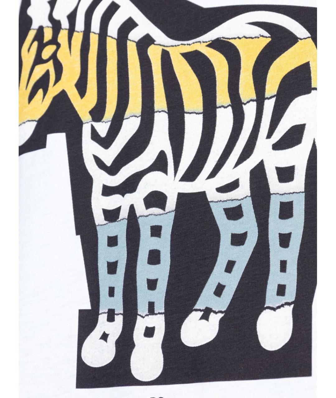 PS BY PAUL SMITH Белая хлопковая футболка, фото 4