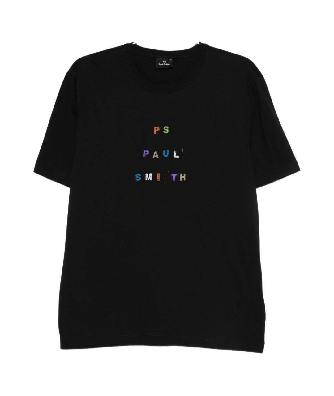 PS BY PAUL SMITH Черная хлопковая футболка, фото 1