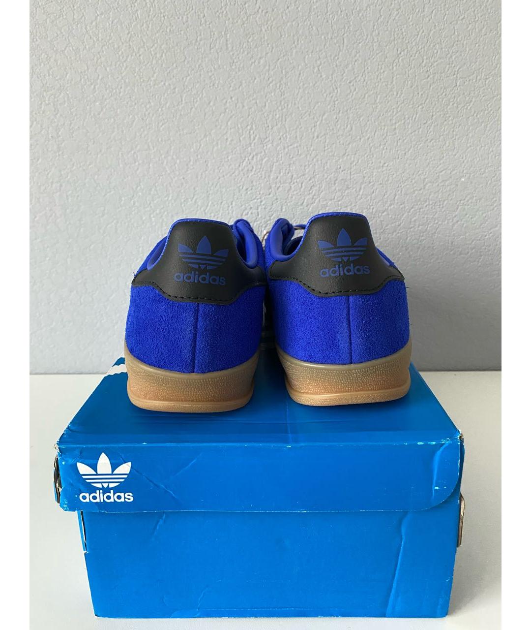 ADIDAS Синие замшевые кроссовки, фото 5