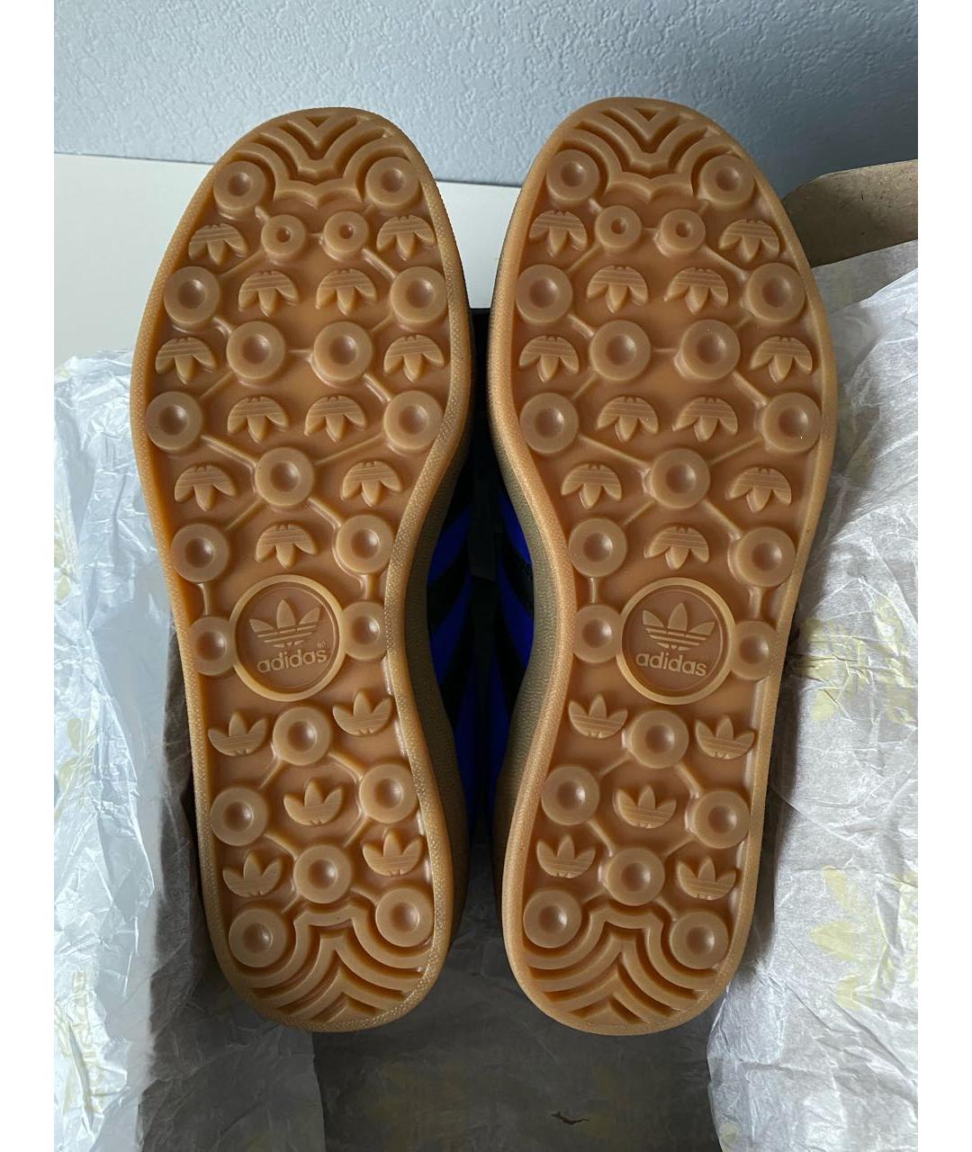 ADIDAS Синие замшевые кроссовки, фото 6