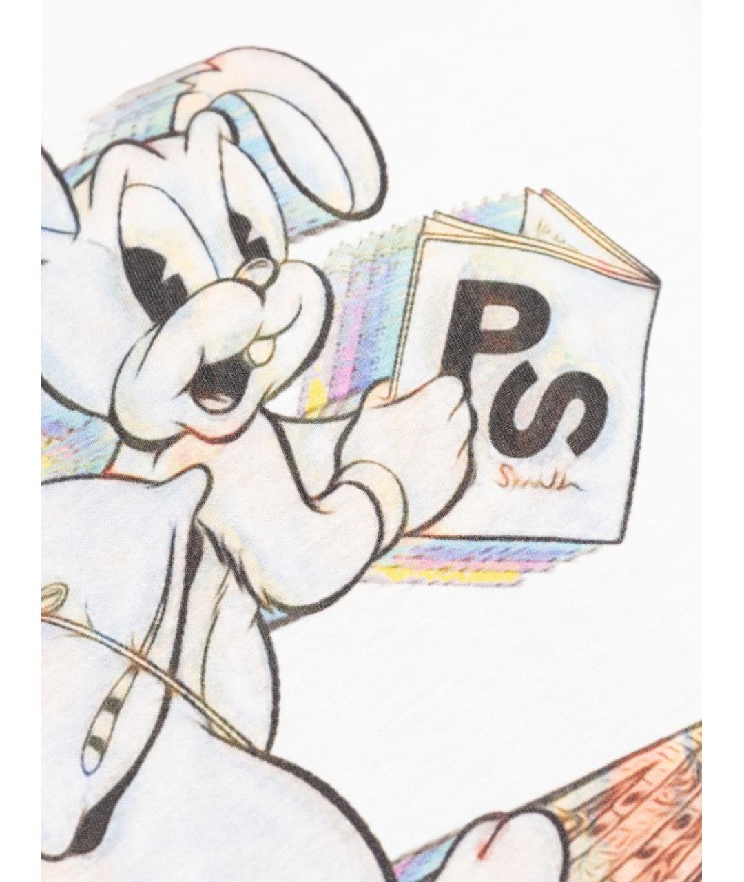 PS BY PAUL SMITH Белая хлопковая футболка, фото 3