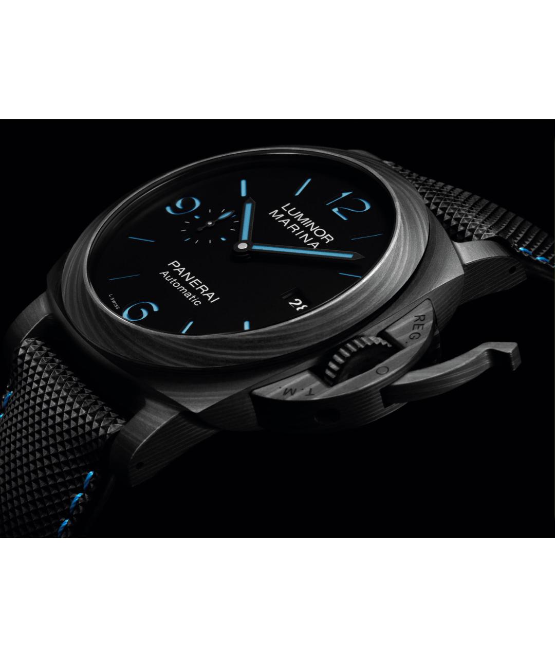 PANERAI Черные карбоновые часы, фото 3