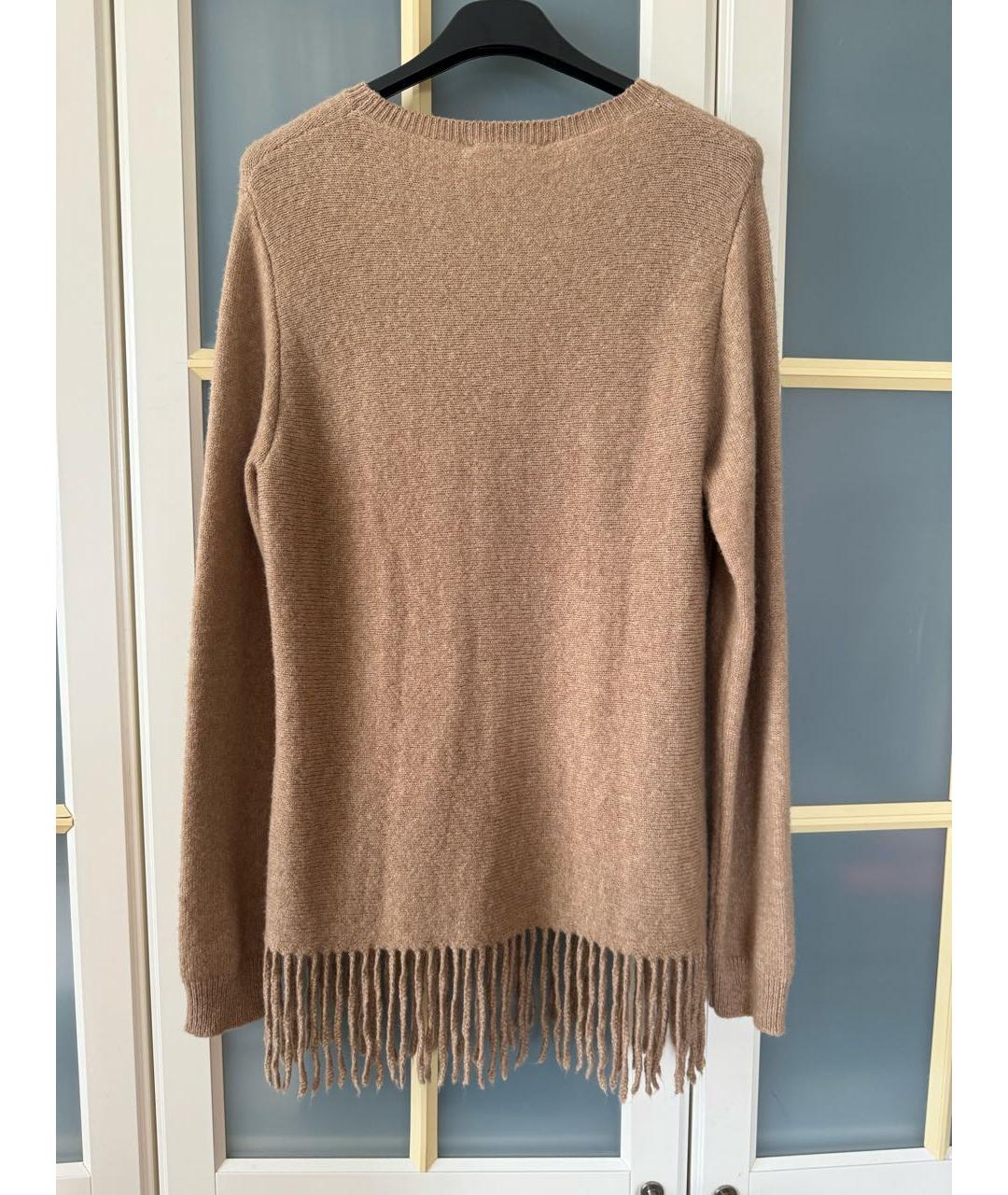 MAX MARA Бежевый шерстяной джемпер / свитер, фото 2