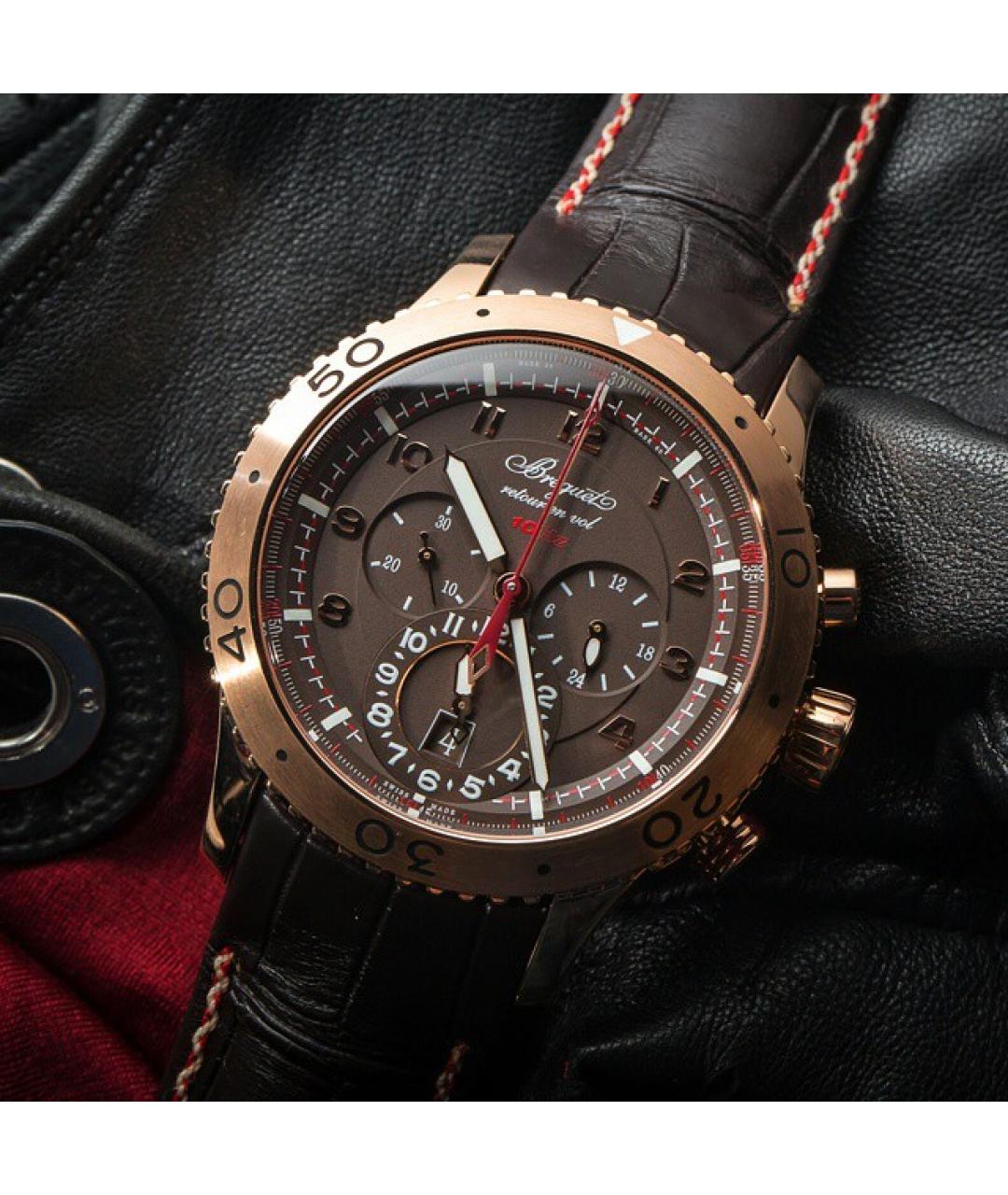 Breguet Коричневые часы из розового золота, фото 2