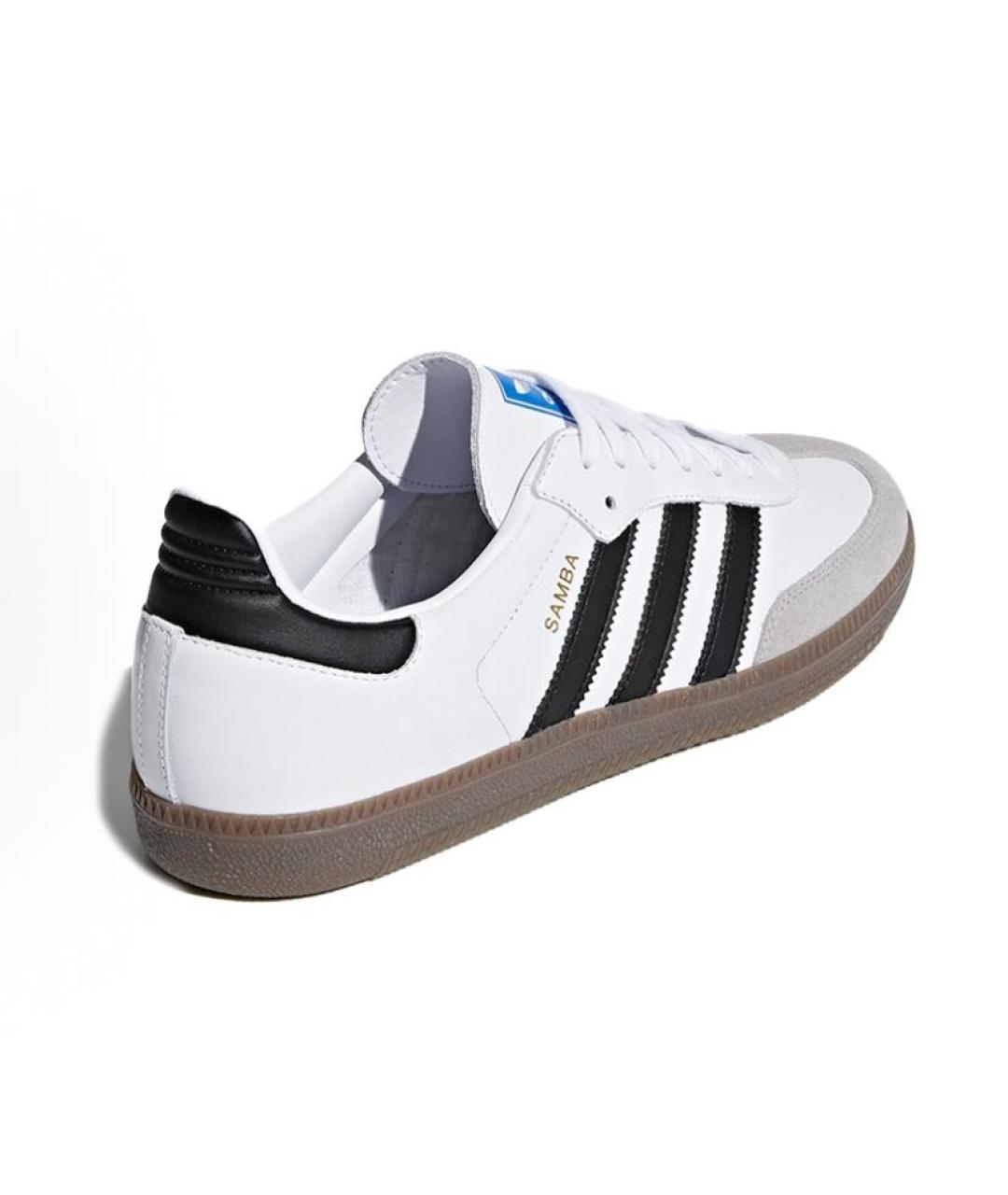 ADIDAS Белые кожаные кроссовки, фото 3