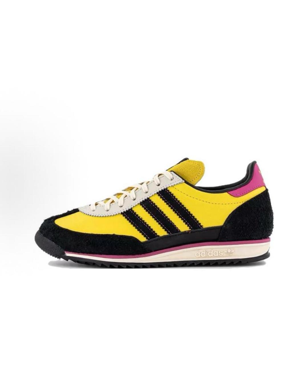 ADIDAS Желтые текстильные кроссовки, фото 6