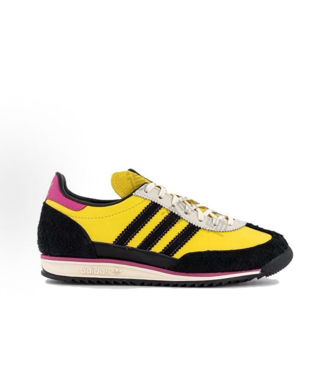ADIDAS Желтые текстильные кроссовки, фото 2