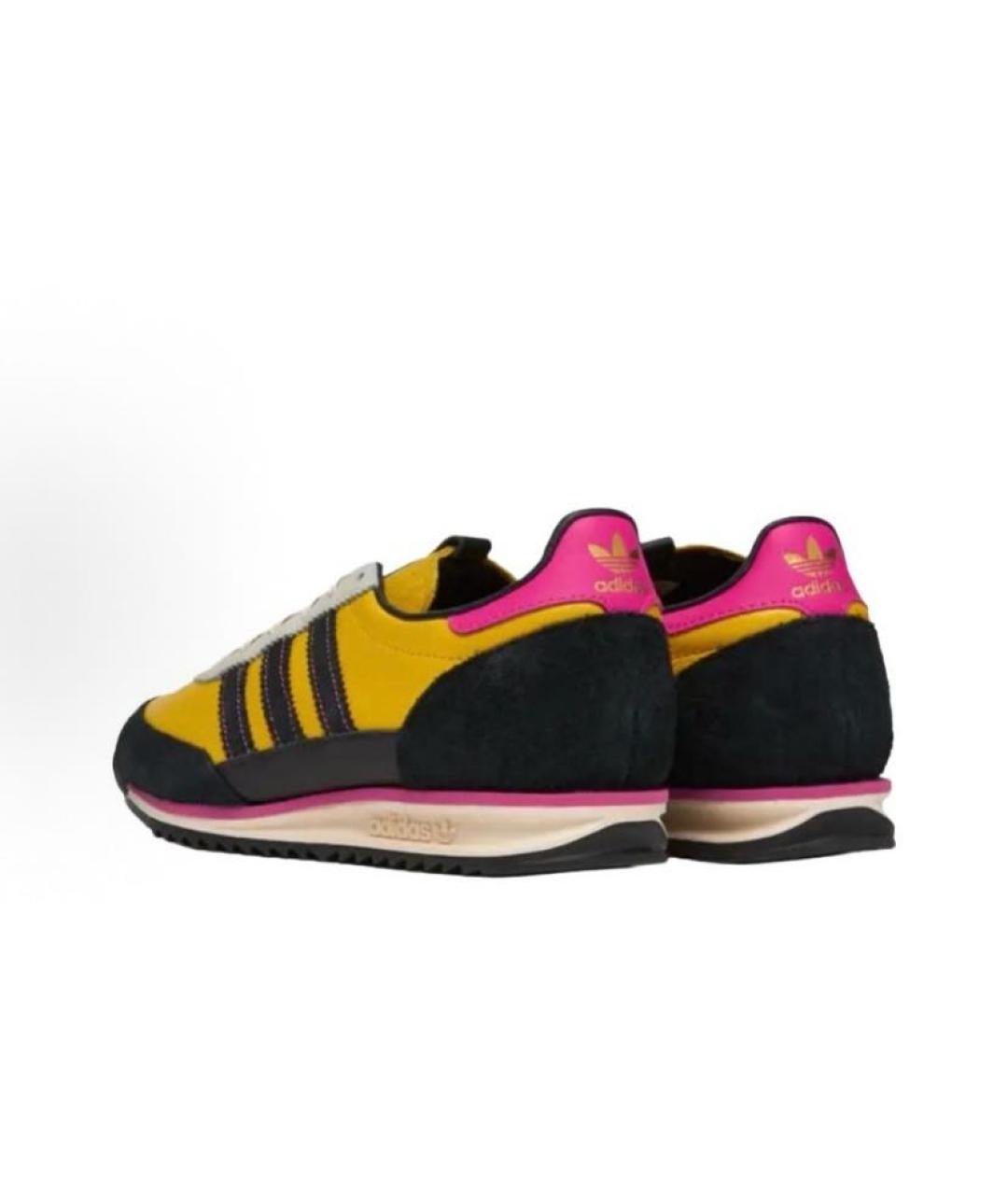 ADIDAS Желтые текстильные кроссовки, фото 4