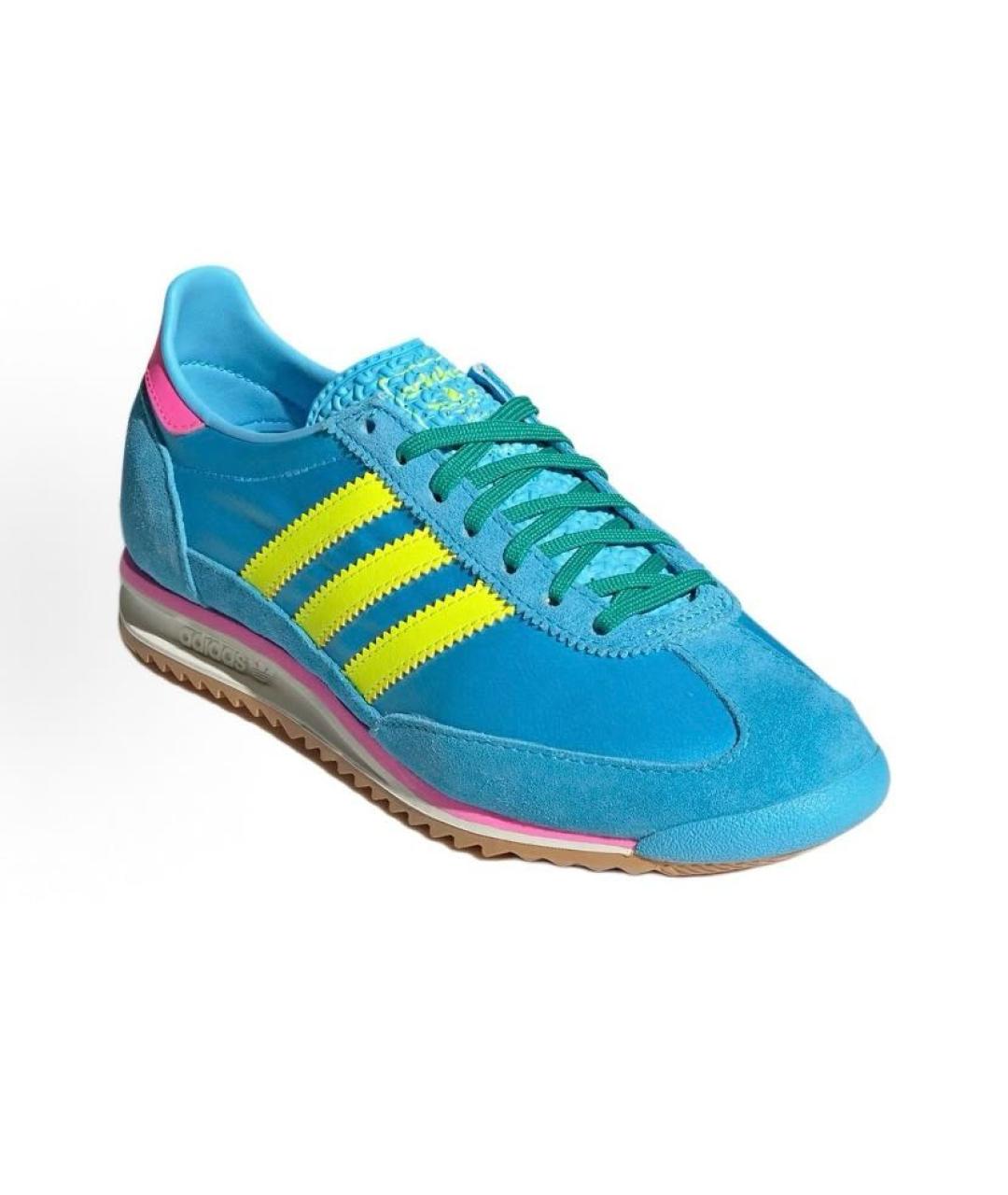 ADIDAS Голубые текстильные кроссовки, фото 3