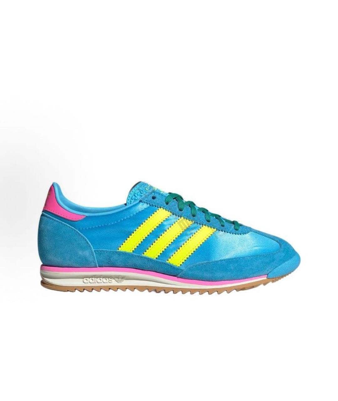 ADIDAS Голубые текстильные кроссовки, фото 2