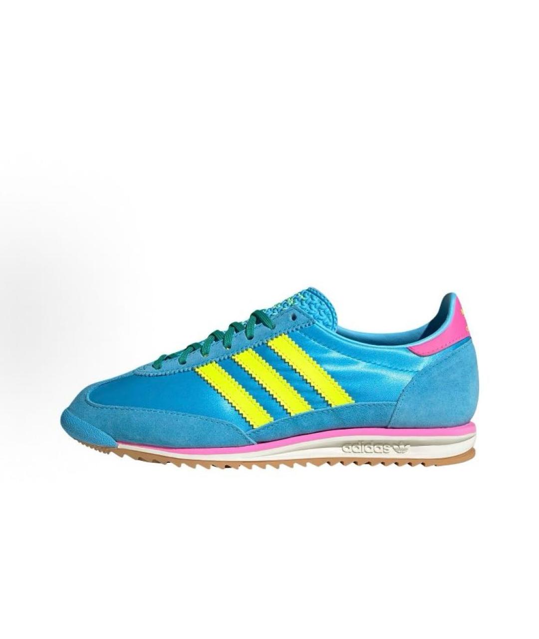 ADIDAS Голубые текстильные кроссовки, фото 7