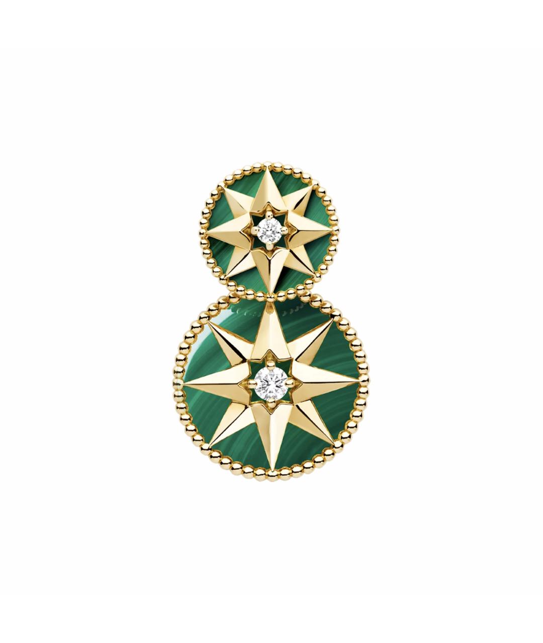 CHRISTIAN DIOR Желтые серьги из желтого золота, фото 1
