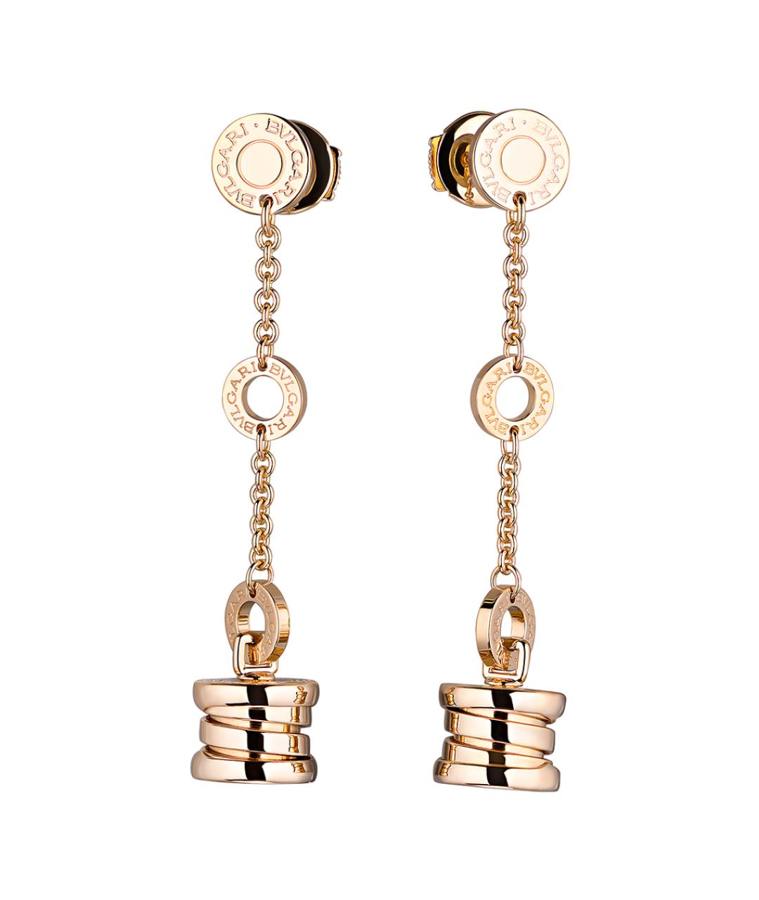 BVLGARI Золотые серьги из желтого золота, фото 1