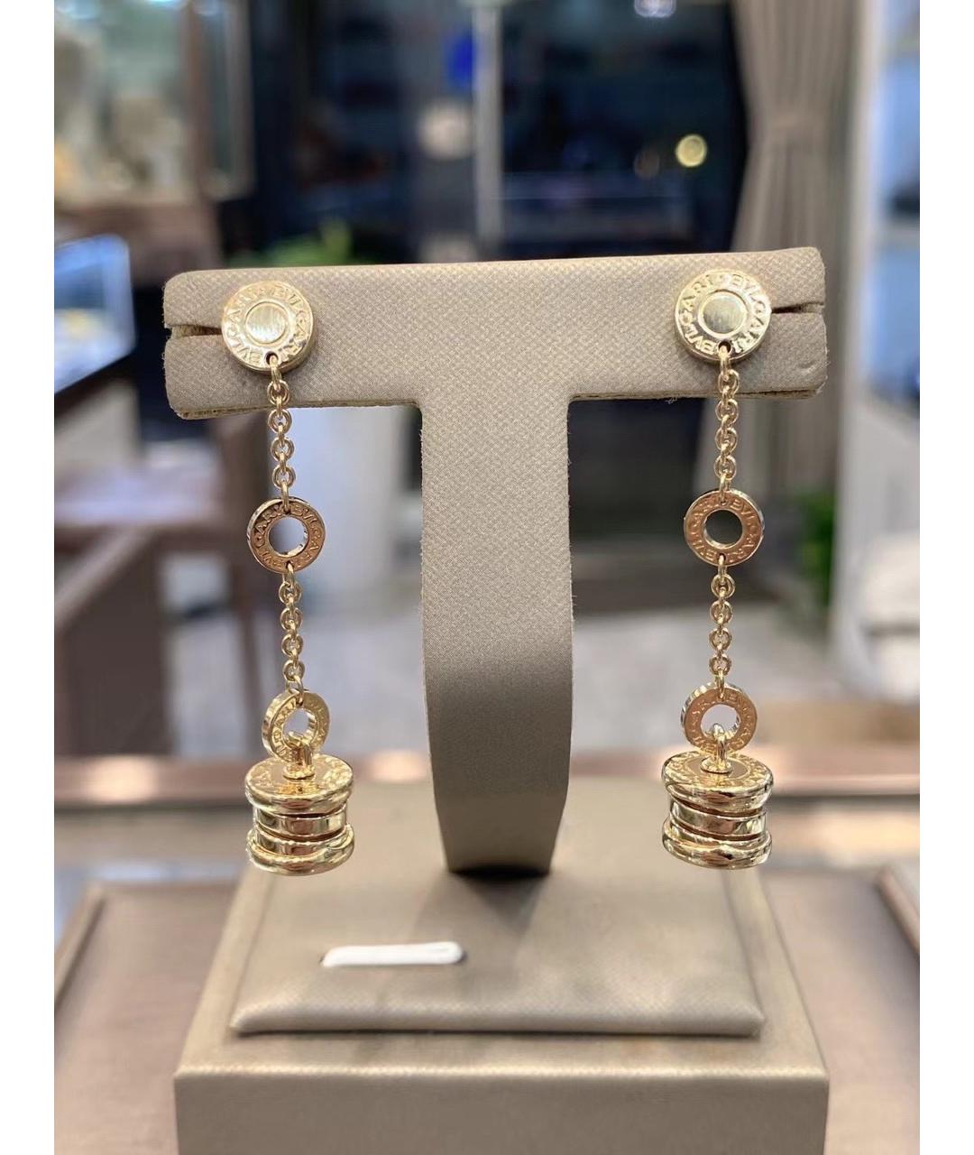 BVLGARI Золотые серьги из желтого золота, фото 2