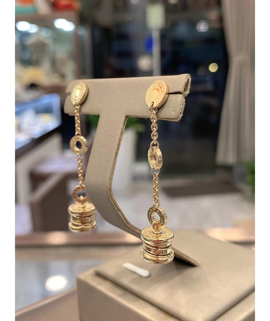 BVLGARI Золотые серьги из желтого золота, фото 3