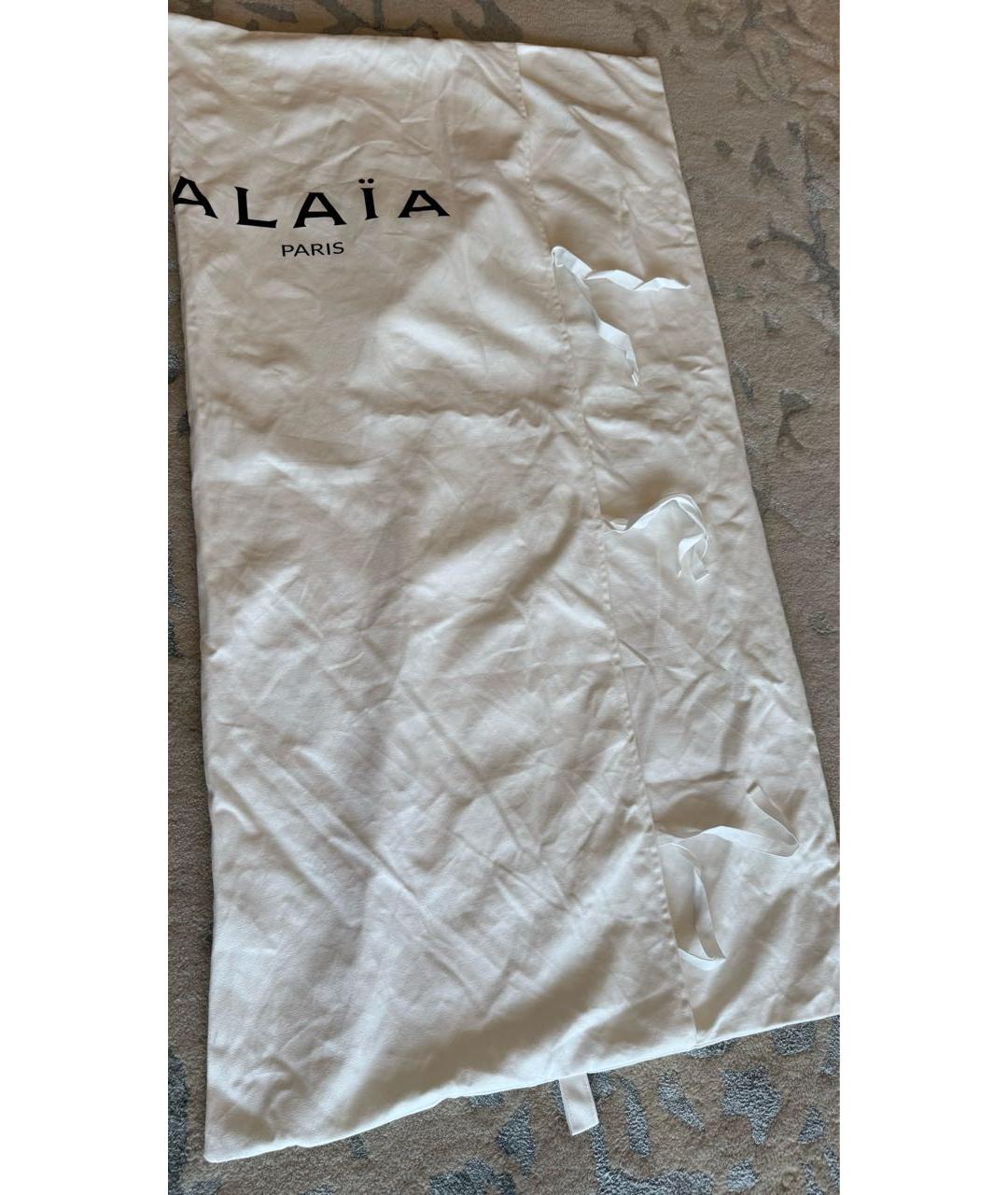ALAIA Белое вискозное повседневное платье, фото 5