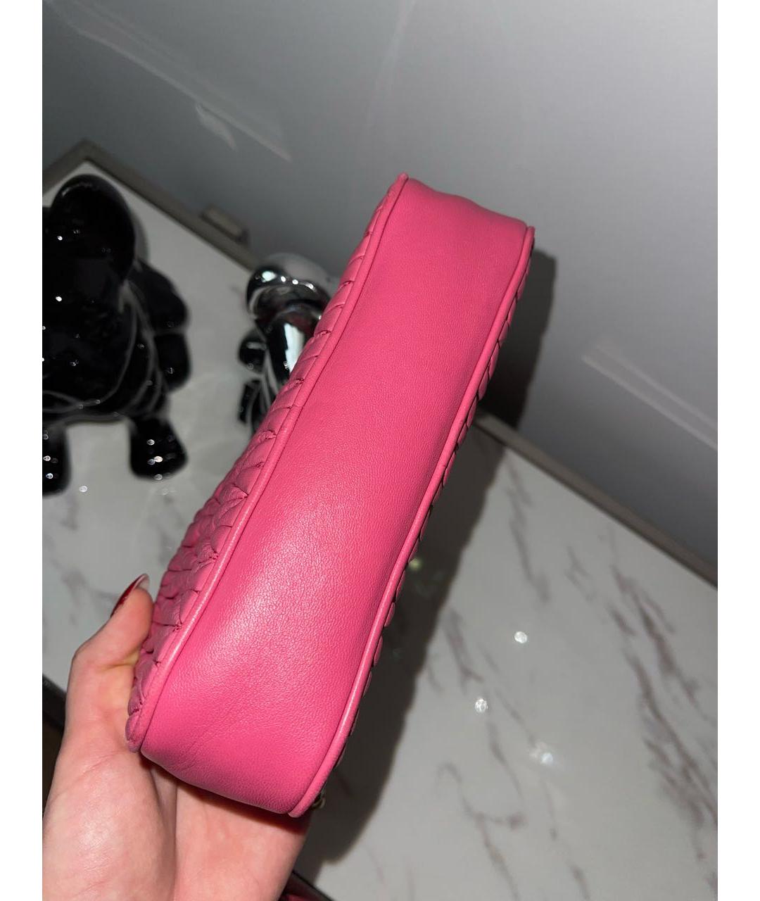 MIU MIU Розовая кожаная сумка через плечо, фото 4