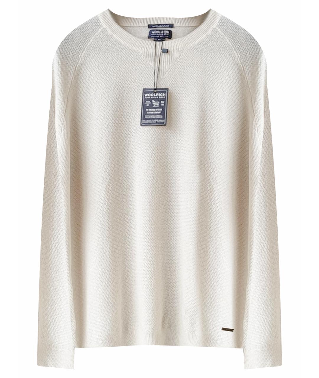WOOLRICH Белый кашемировый джемпер / свитер, фото 1
