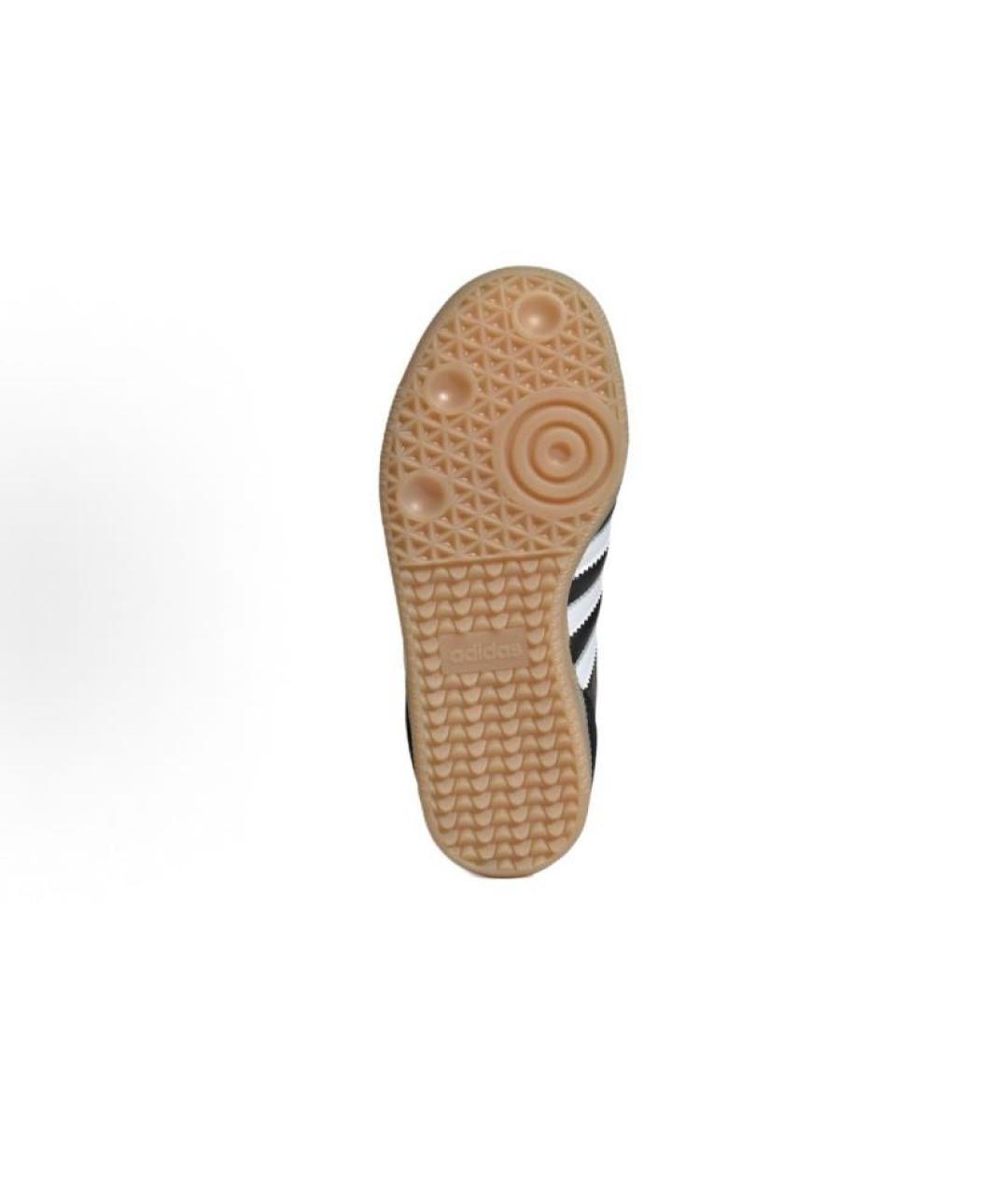ADIDAS Черные кожаные кроссовки, фото 6