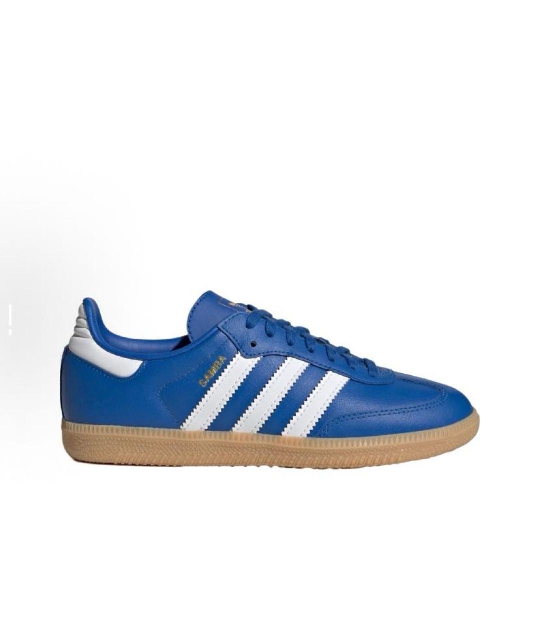 ADIDAS Синие кожаные кроссовки, фото 7