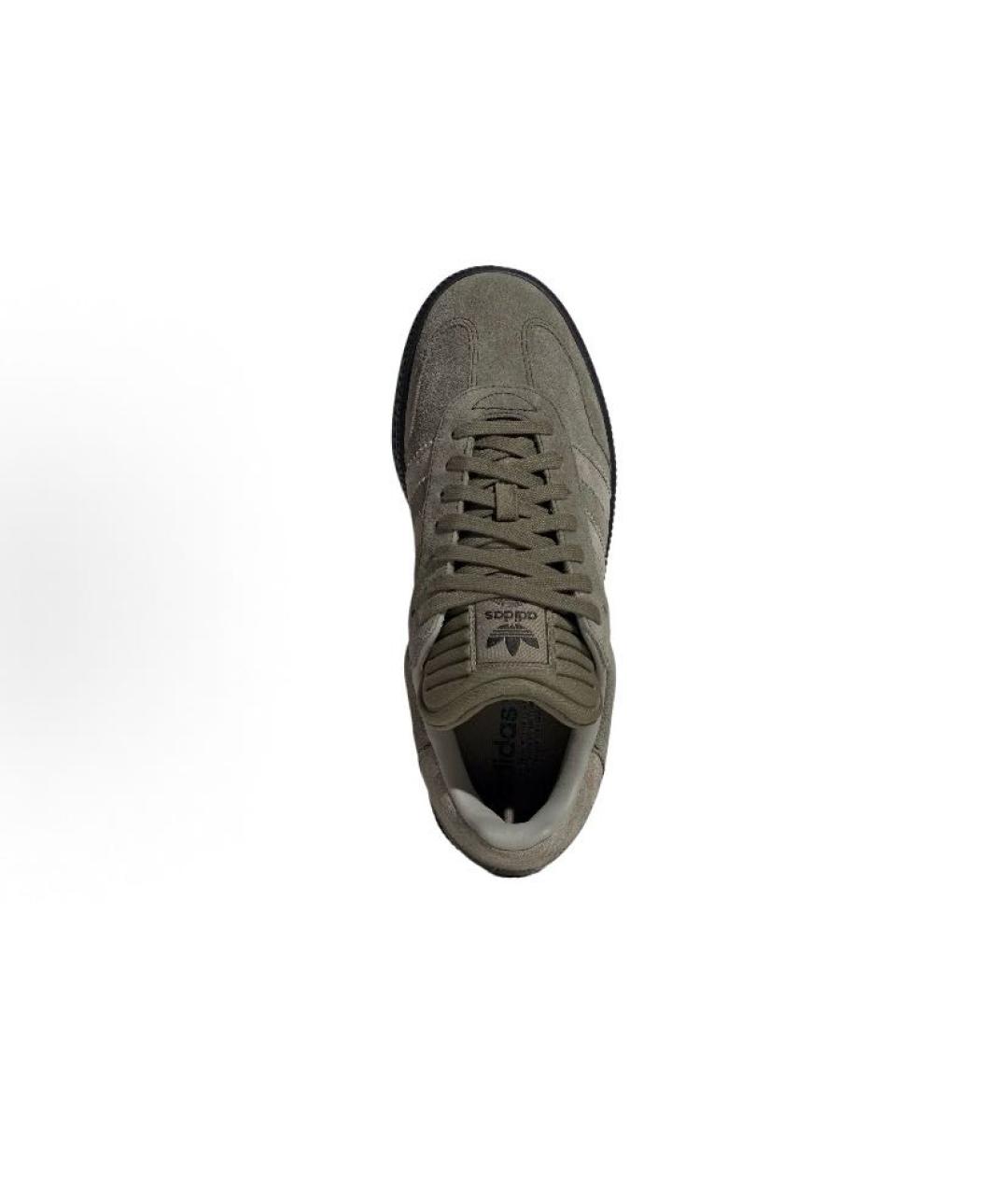 ADIDAS Хаки замшевые кроссовки, фото 5
