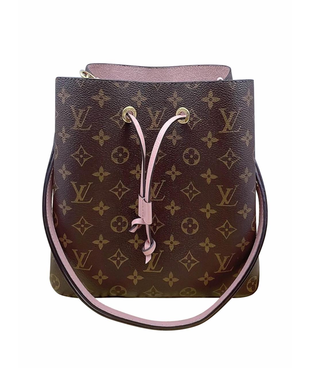 LOUIS VUITTON Коричневая кожаная сумка тоут, фото 1