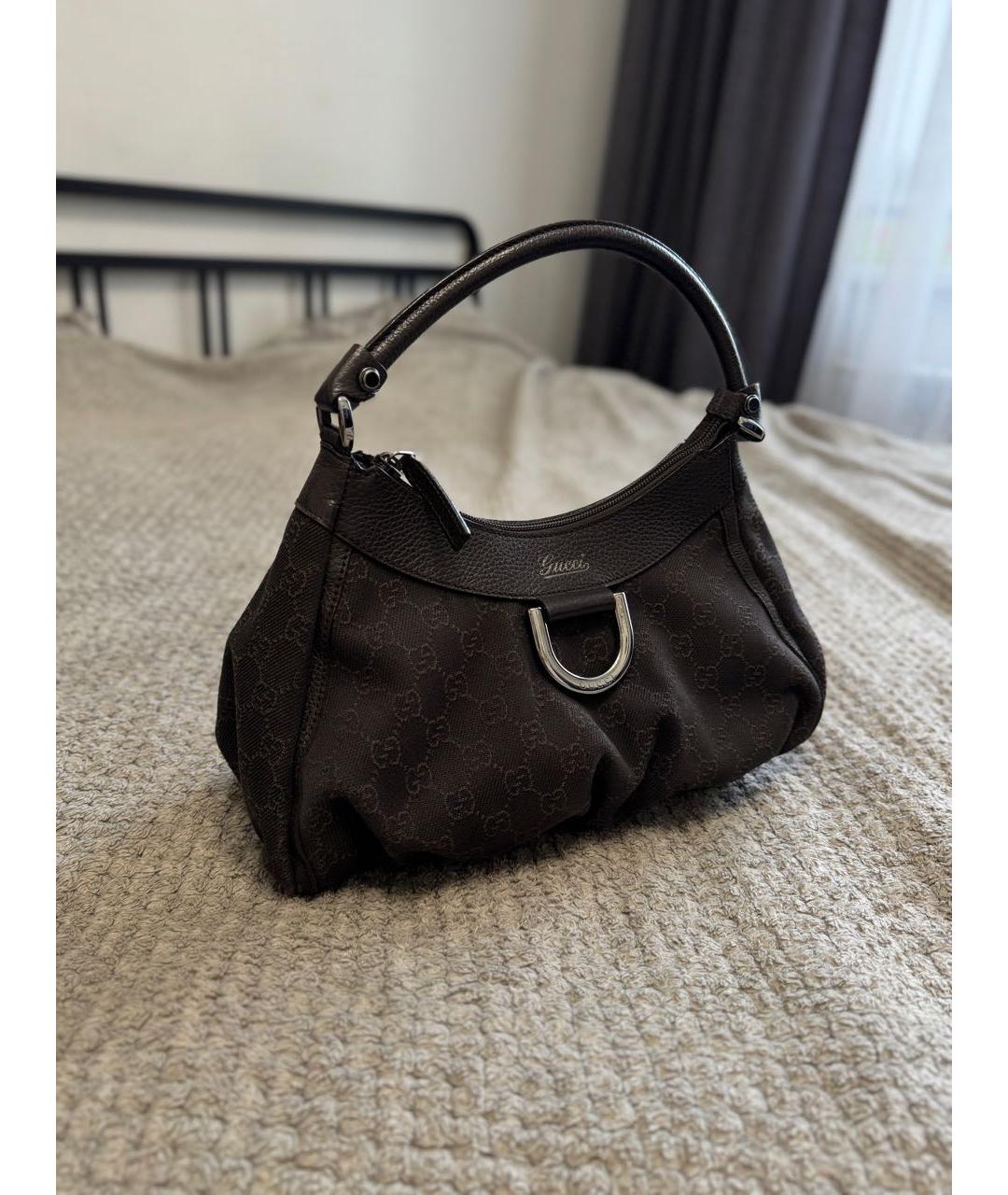 GUCCI Коричневая сумка с короткими ручками, фото 2